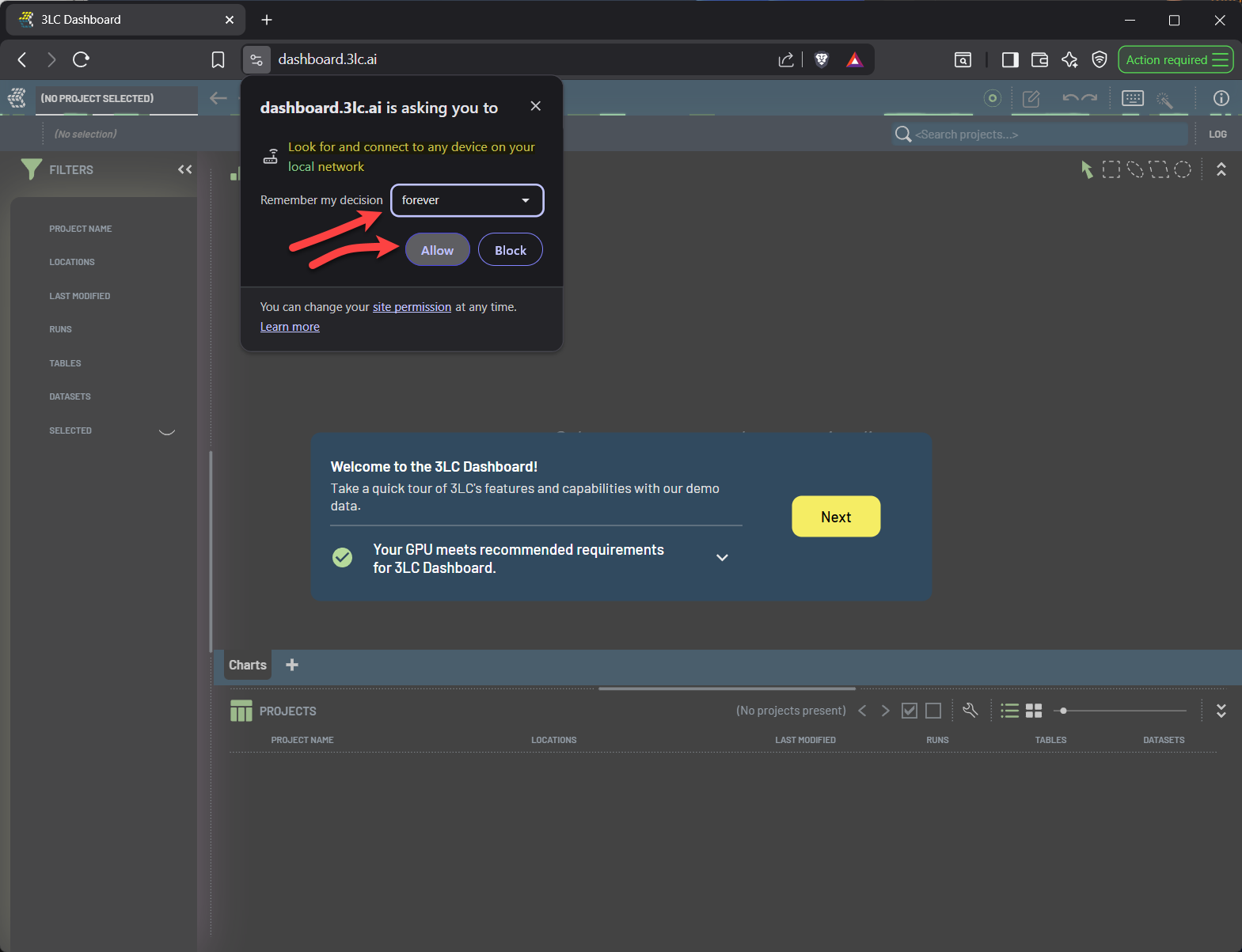 Local Network Access Off