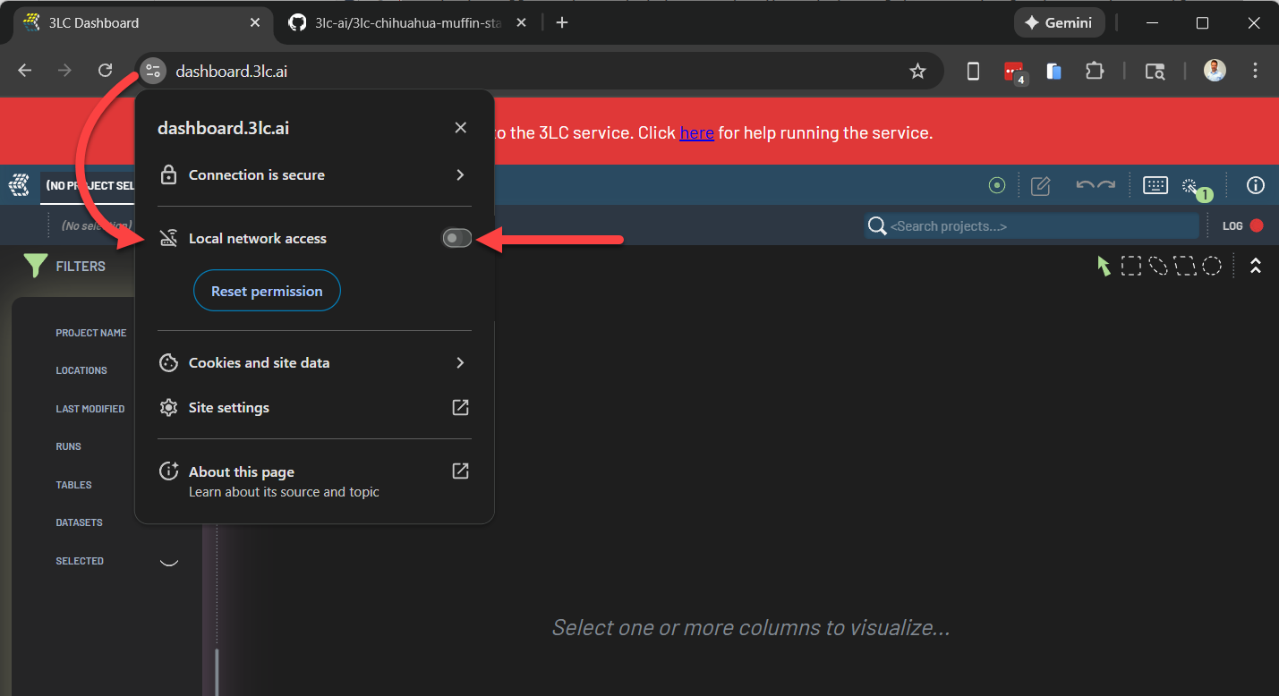 Enable local network access